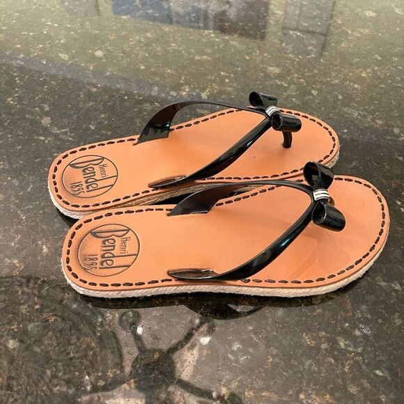 *Henri Bendel* Boho BOW La Playa Bow Flip Flop Sandals S/M - Picture 7 of 7